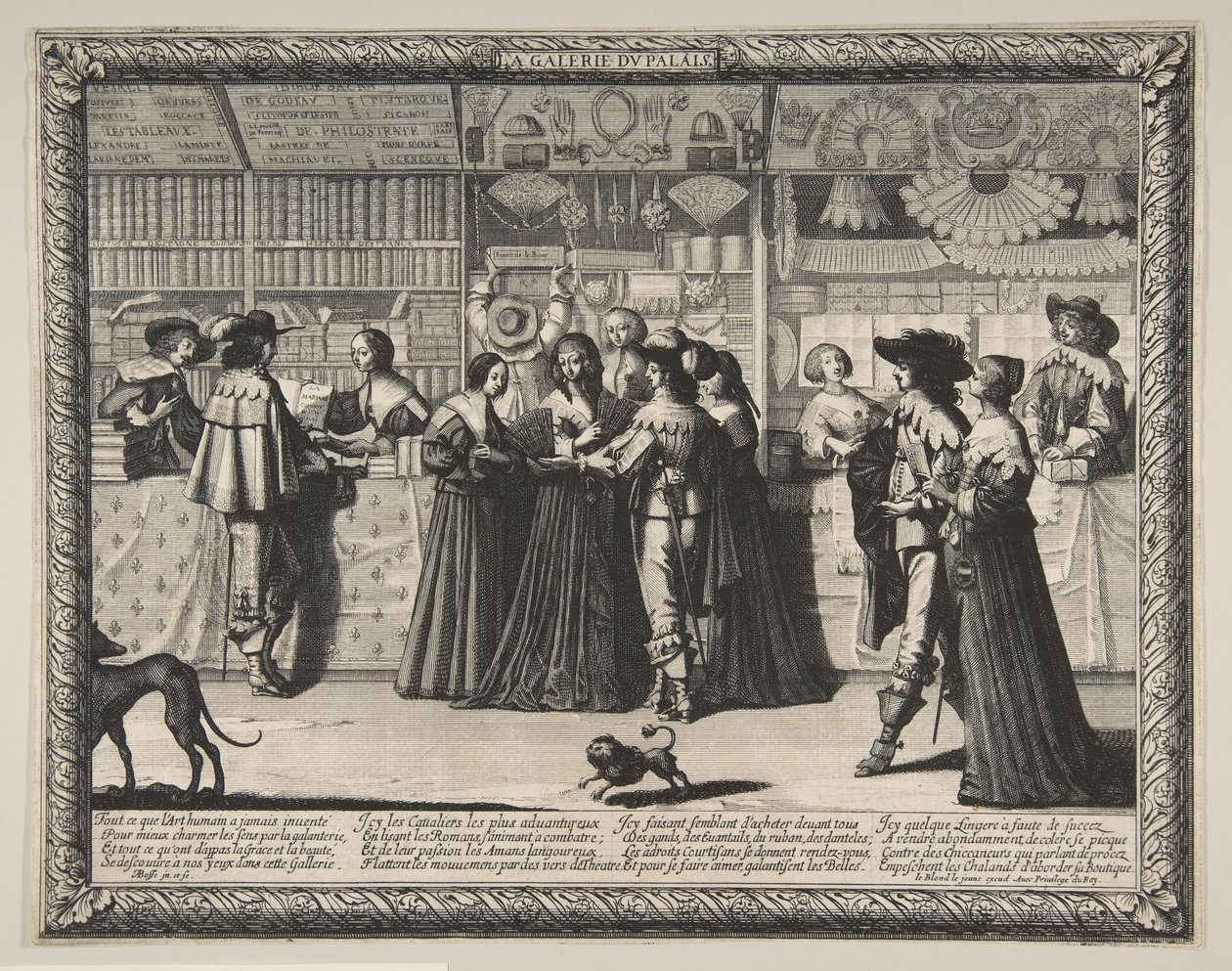 Die Galerie des Justizpalastes, ca. 1638 von Abraham Bosse