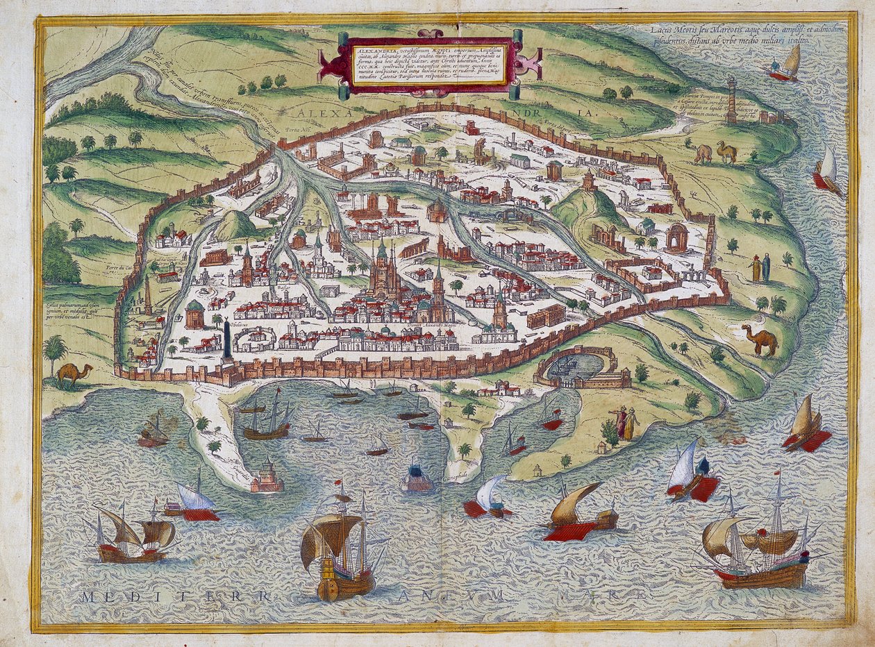 Karte von Alexandria - von Abraham Ortelius, Antwerpen von Abraham Ortelius