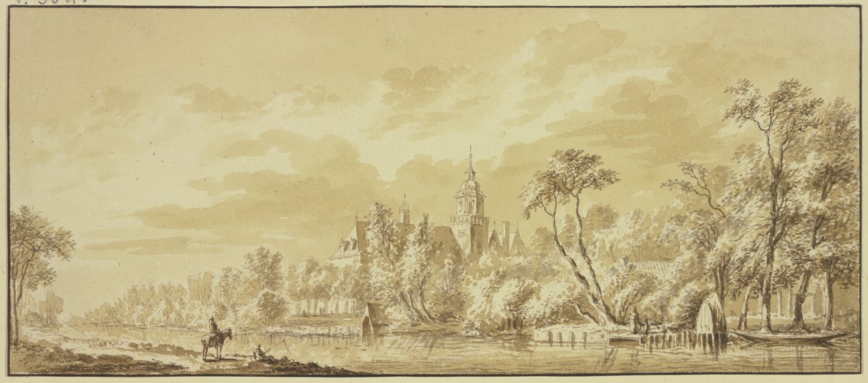 Schloss Nijenrode an der Vecht von Abraham Rademaker