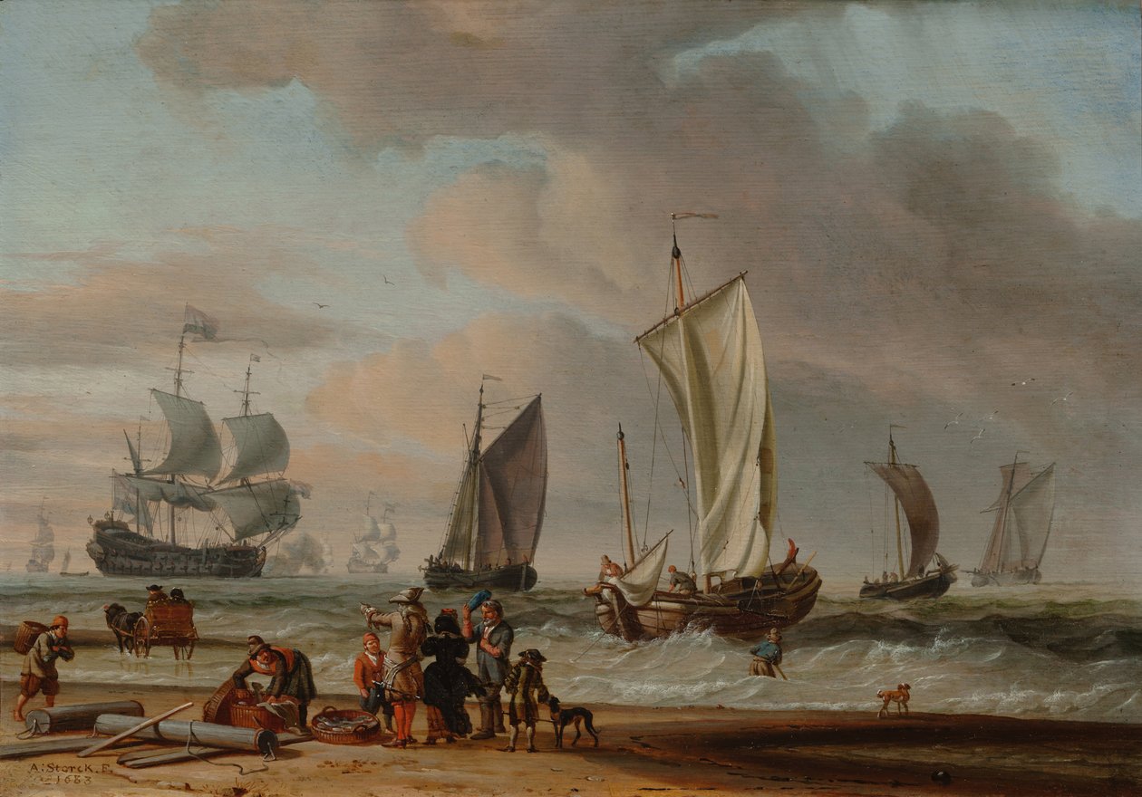 Strandansicht von Abraham Storck