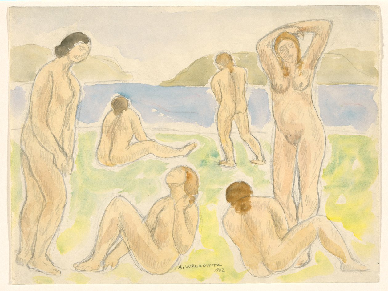 Badende (oder Figuren) von Abraham Walkowitz