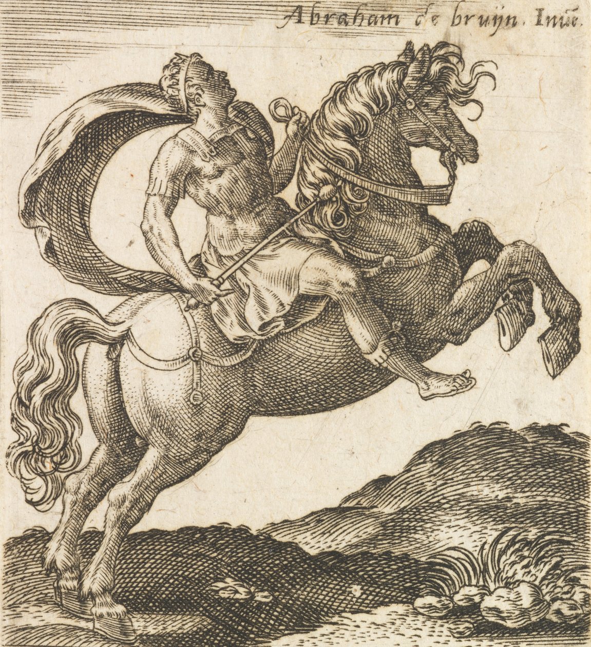 Titus Vespasianus aus Zwölf Cäsaren zu Pferd, ca. 1565-1587 von Abraham de Bruyn