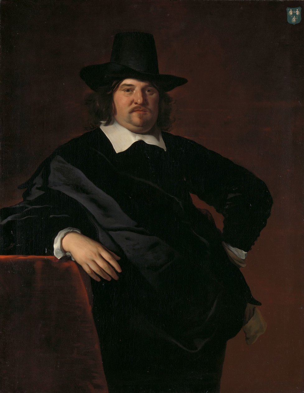 Abraham de Visscher (1605-67). Amsterdamer Kaufmann und Direktor der Niederländischen Westindien-Kompanie von Abraham van den Tempel (attributed to)