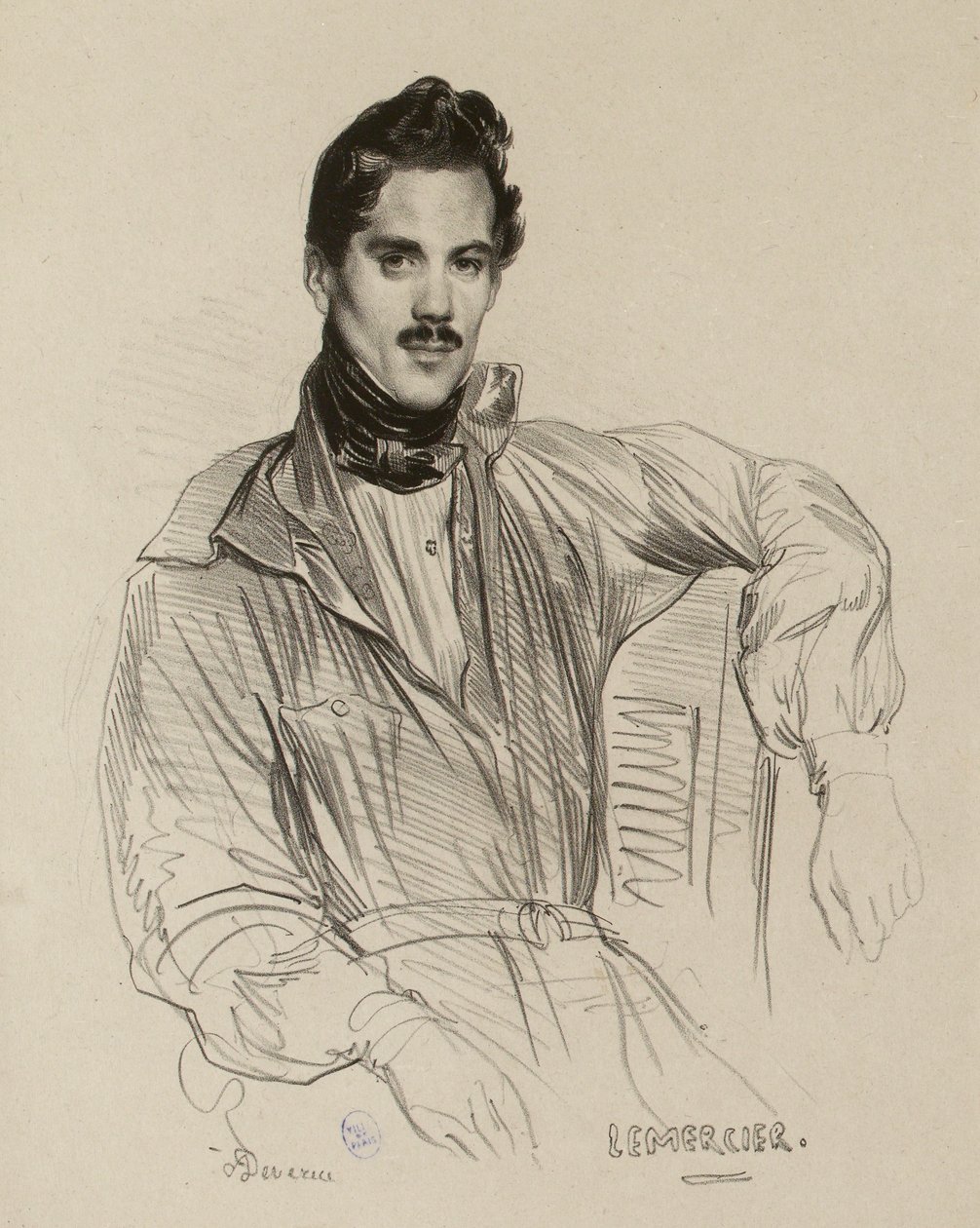 Porträt von Rose-Joseph Lemercier (IFF 178) von Achille Devéria