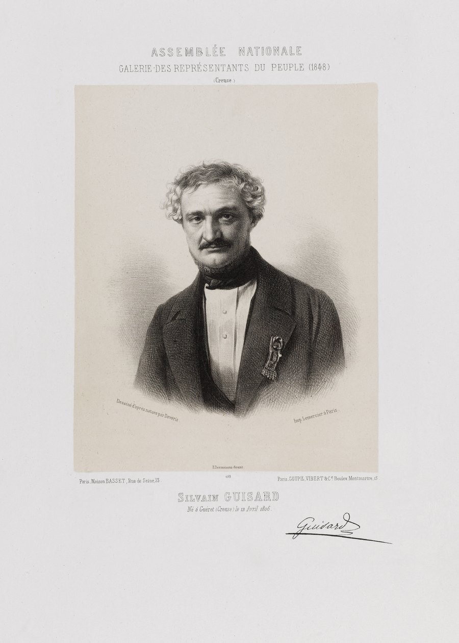 Assemblée nationale, Galerie der Volksvertreter - Sylvain Guizard (Creuse) von Achille Devéria