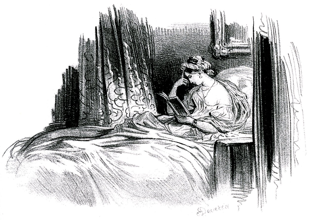 Madame Bovary für den Roman von Gustave Flaubert von Achille Devéria