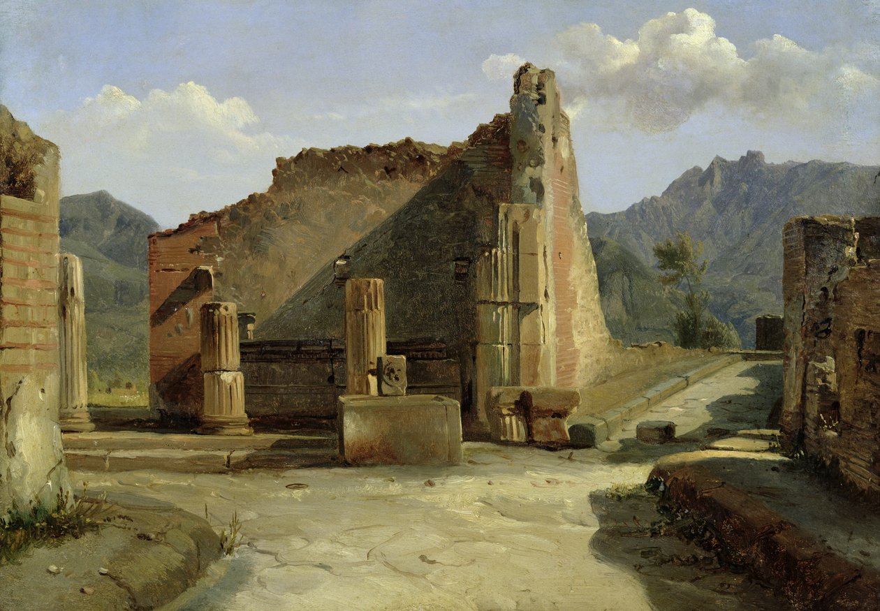 Das Forum von Pompeji von Achille Etna Michallon