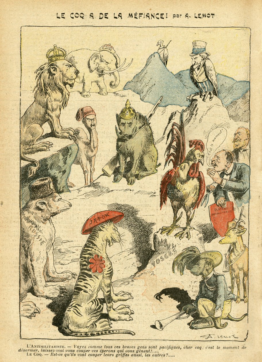 Illustration von Achille Lemot (1846-1909) in Le Pèlerin von Achille Lemot