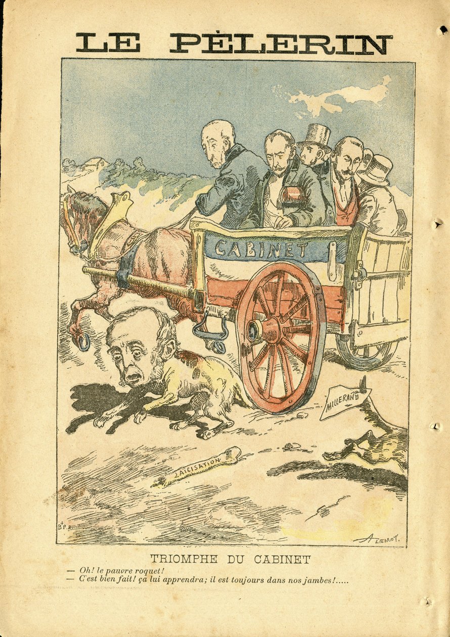 Illustration von Achille Lemot (1846-1909) in Le Pelerin von Achille Lemot