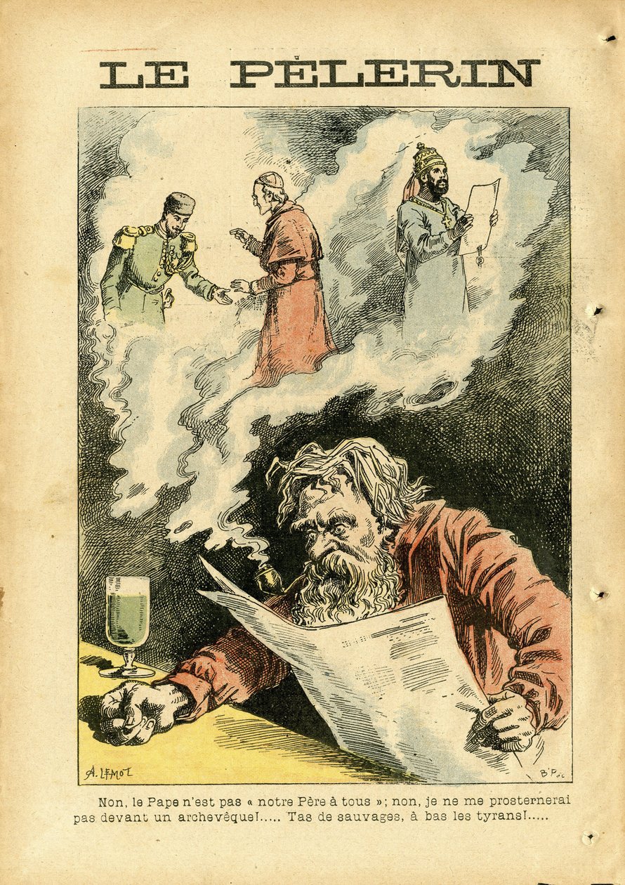 Illustration von Achille Lemot (1846-1909) in Le Pelerin von Achille Lemot