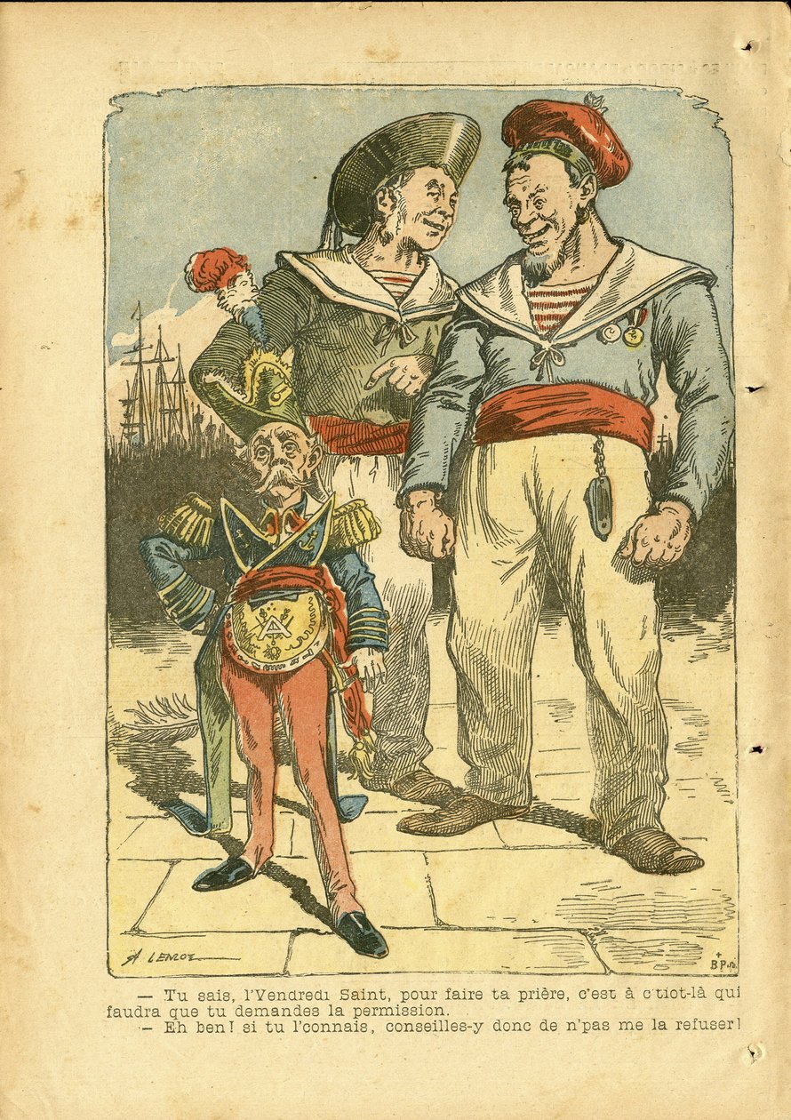 Illustration von Achille Lemot in Le Pelerin von Achille Lemot