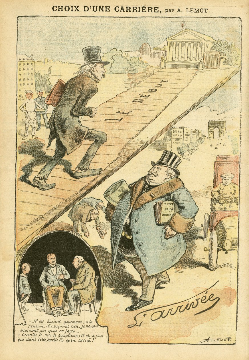 Illustration von Achille Lemot (1846-1909) in Le Pelerin von Achille Lemot