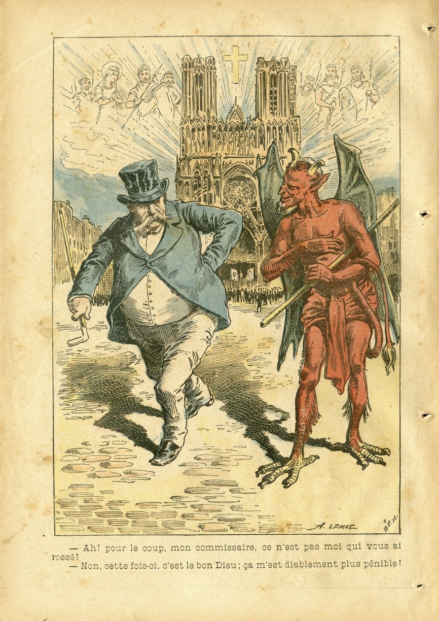 Illustration von Achille Lemot (1846-1909) in Le Pèlerin von Achille Lemot