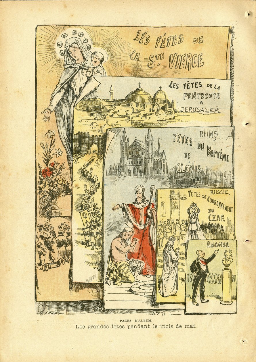 Illustration von Achille Lemot (1846-1909) in Le Pelerin von Achille Lemot