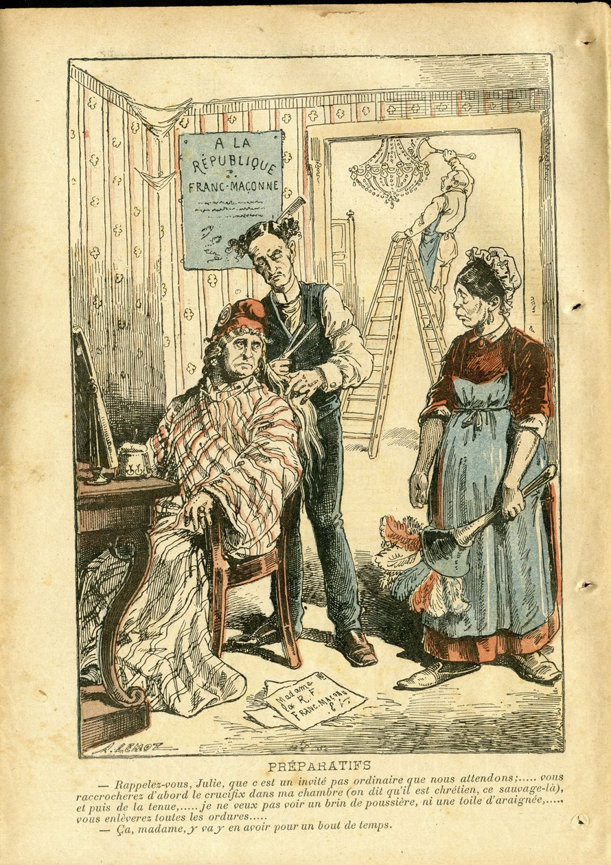 Illustration von Achille Lemot (1846-1909) in Le Pèlerin von Achille Lemot