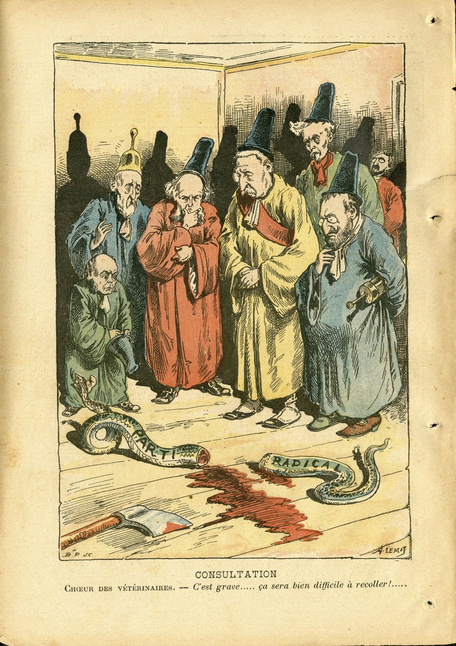 Illustration von Achille Lemot (1846-1909) in Le Pèlerin von Achille Lemot