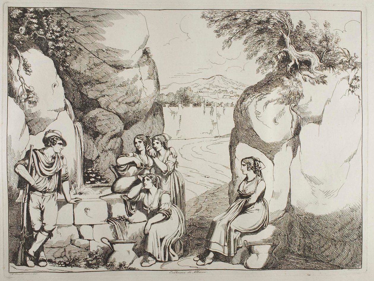 Tracht aus Albano von Achille Pinelli