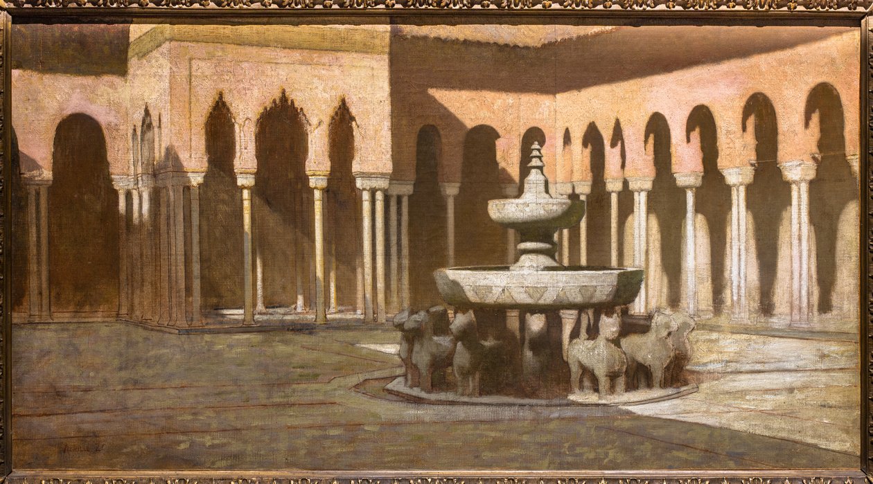 Der Löwenhof in der Alhambra von Achille Zo
