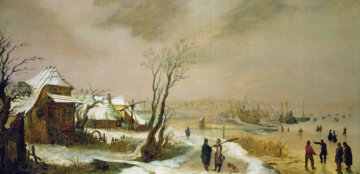 Winterlandschaft, ca. 1611-46 von Adam van Breen