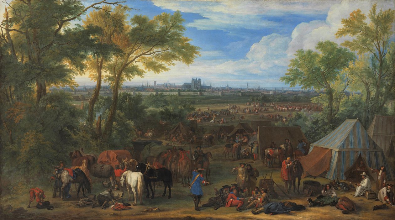 Die Armee von Ludwig XIV. vor Tournai im Jahr 1667 von Adam Frans van der Meulen