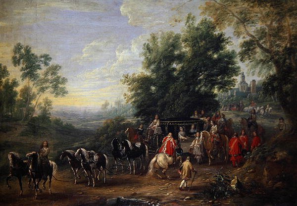 Reiseprozession einer Prinzessin von Adam Frans van der Meulen