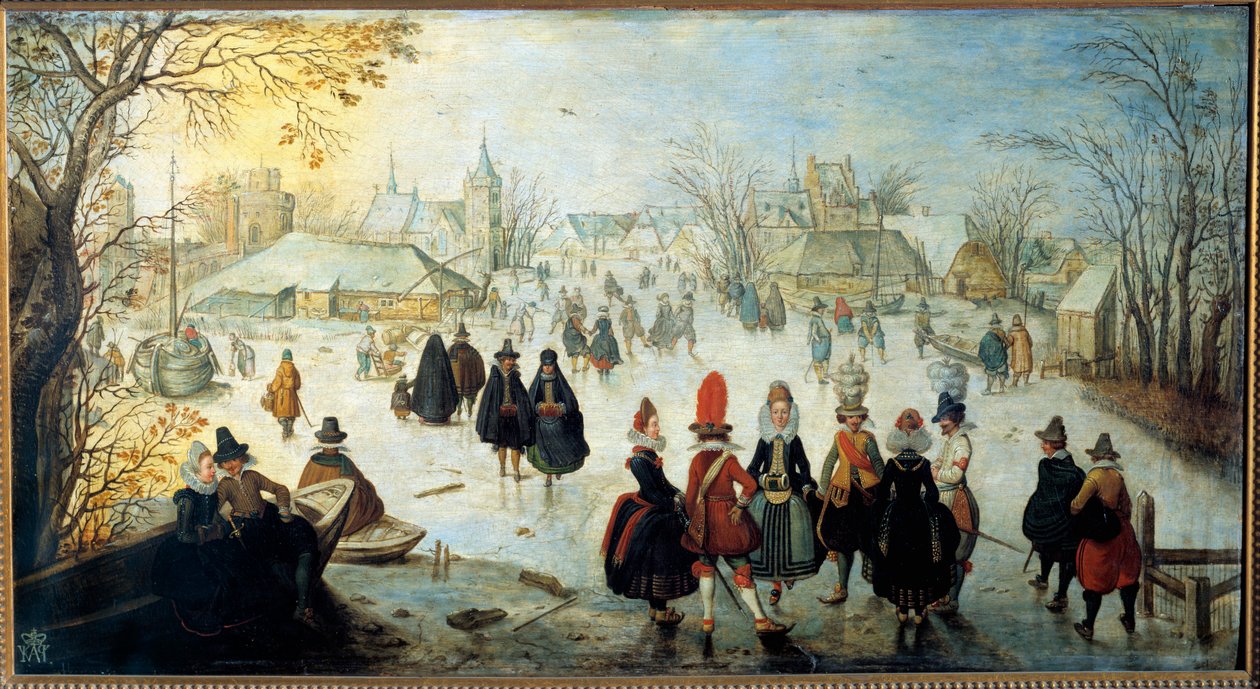 Die Schlittschuhläufer von Adam van Breen