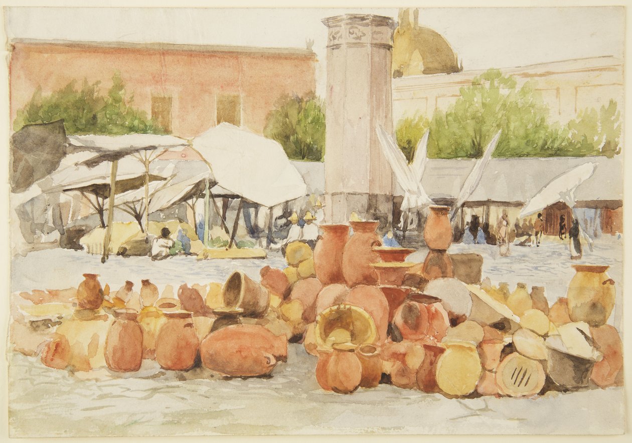 Ein Markt in Mexiko von Adela Breton
