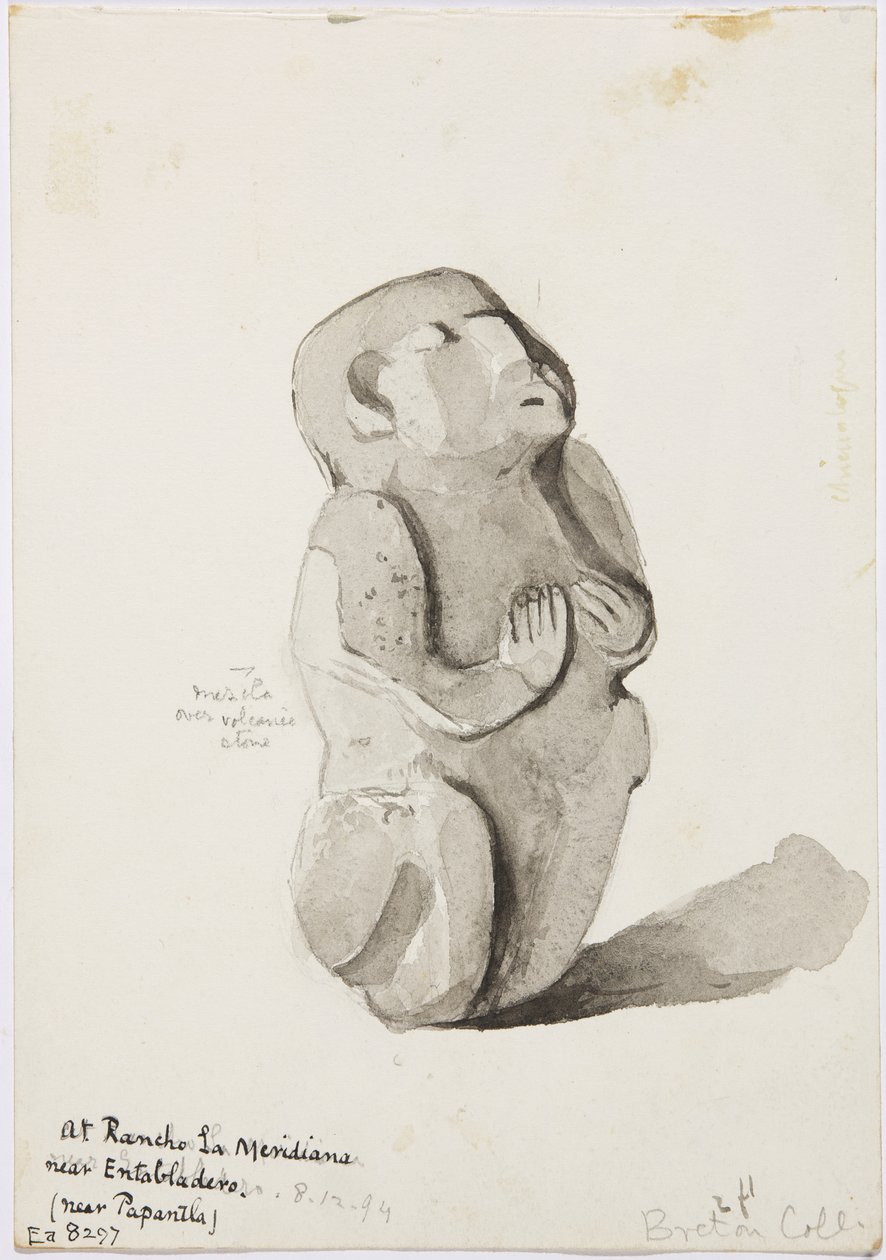 Eine Steinstatue aus Papantla von Adela Breton