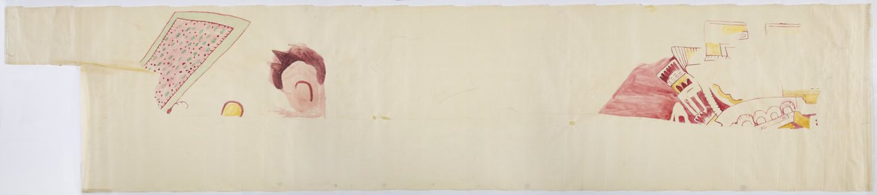 Kopie von Fragmenten von Gemälden aus Teotihuacan, Bundesstaat Mexiko von Adela Breton