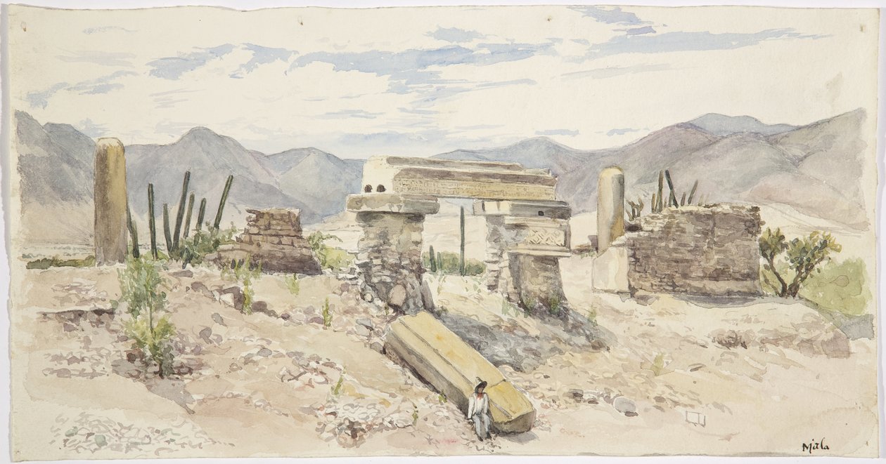 Ruinen in Mitla, Oaxaca, Mexiko von Adela Breton