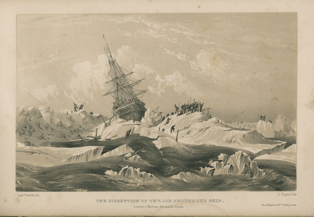 Das Aufbrechen des Eises um das Schiff von Admiral William Henry Smyth