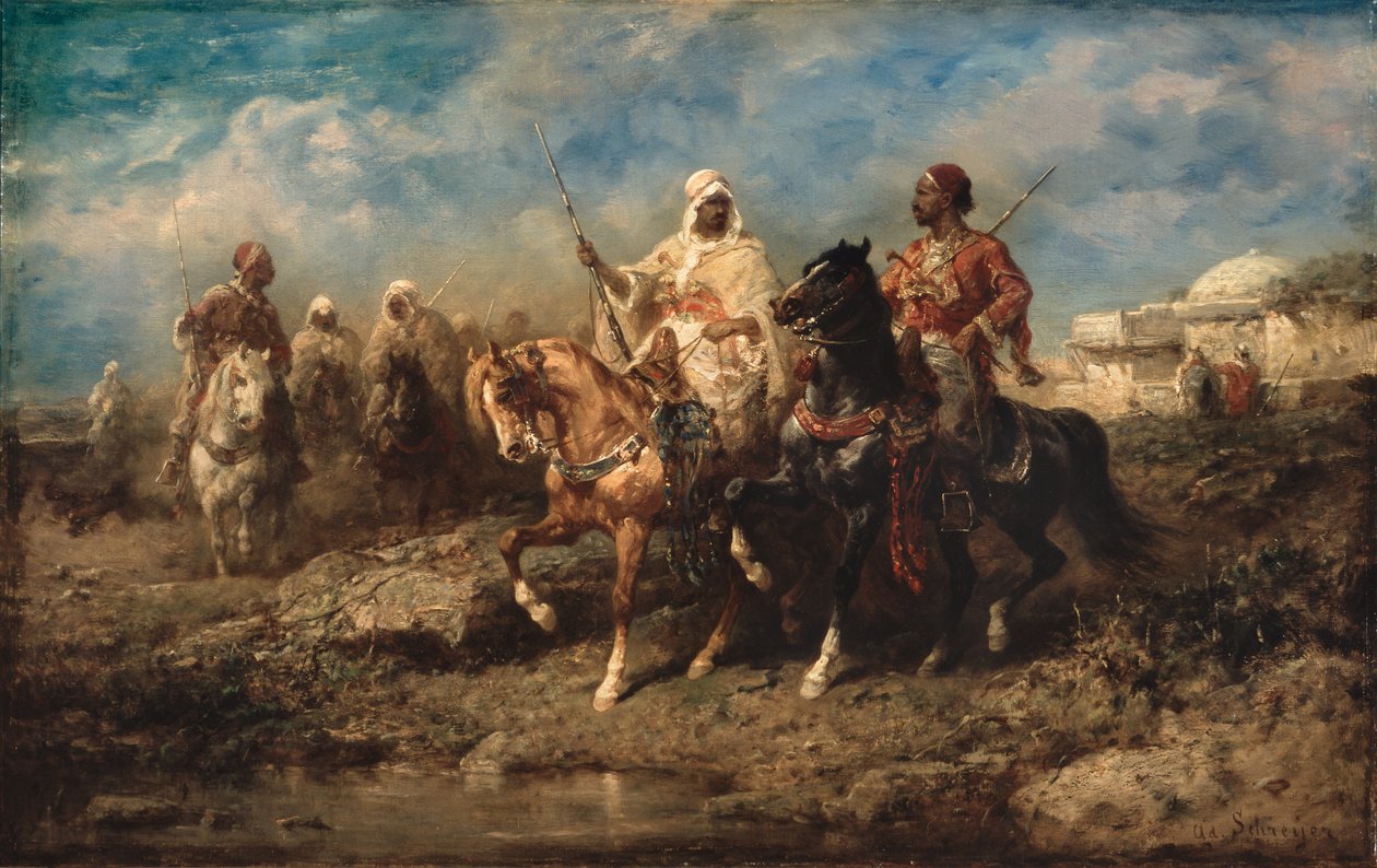 Araber, späte 19. Jahrhundert von Adolf Schreyer