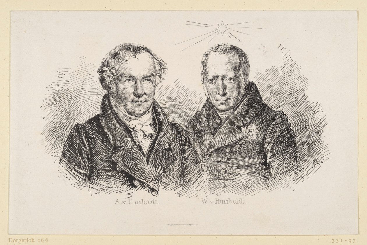 Alexander und Wilhelm von Humboldt von Adolph Menzel