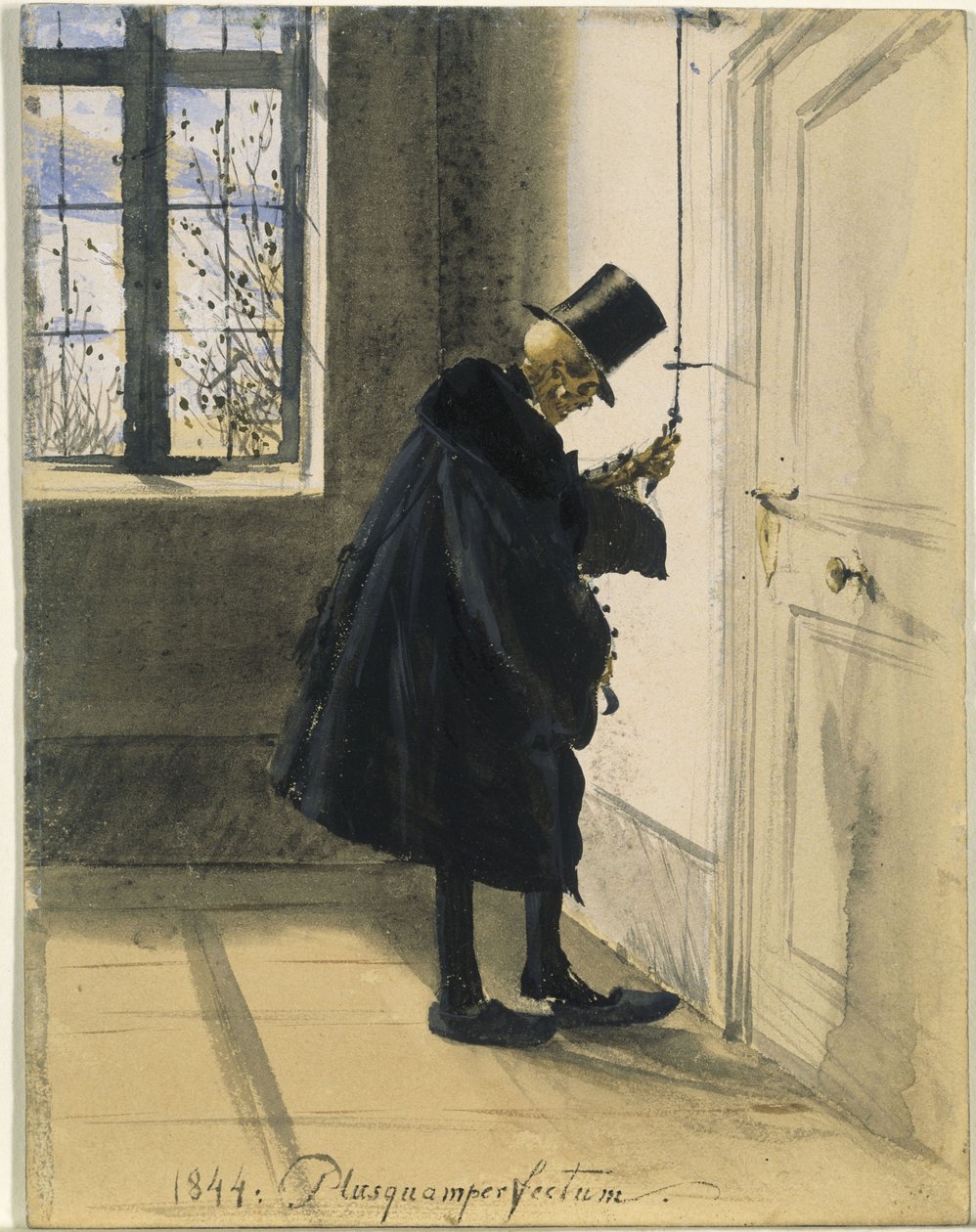 Der Tod als ungebetener Gast. 1844: Plusquamperfekt von Adolph Menzel
