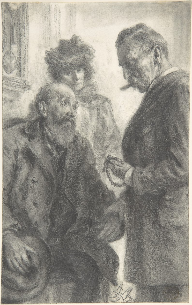 Arzt und Patient von Adolph Menzel