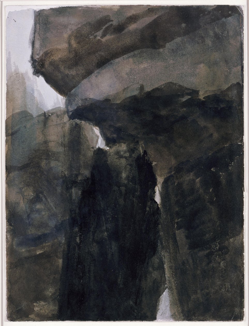 Felsgestein (Sächsische Schweiz?) von Adolph Menzel