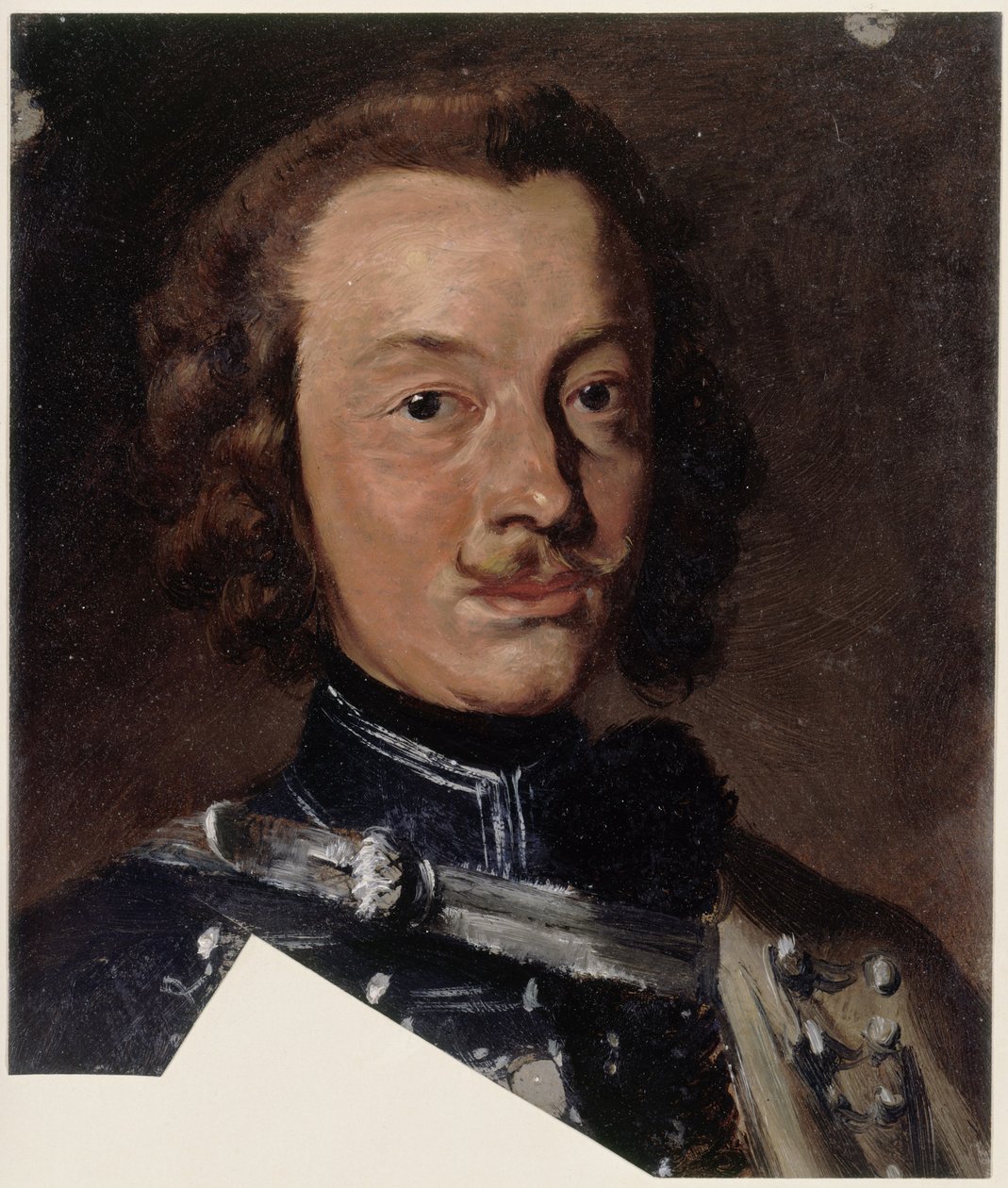 Friedrich Wilhelm Freiherr von Seydlitz-Kurzbach, preußischer Kavalleriegeneral, Eskadronschef des Husarenregiments Nr. 4, (Detail) von Adolph Menzel