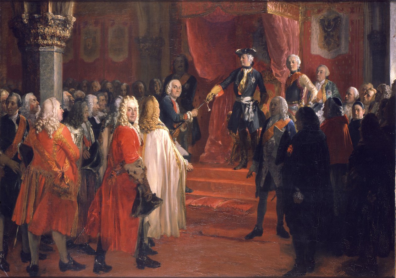 Huldigung der Schlesischen Stände von Adolph Menzel