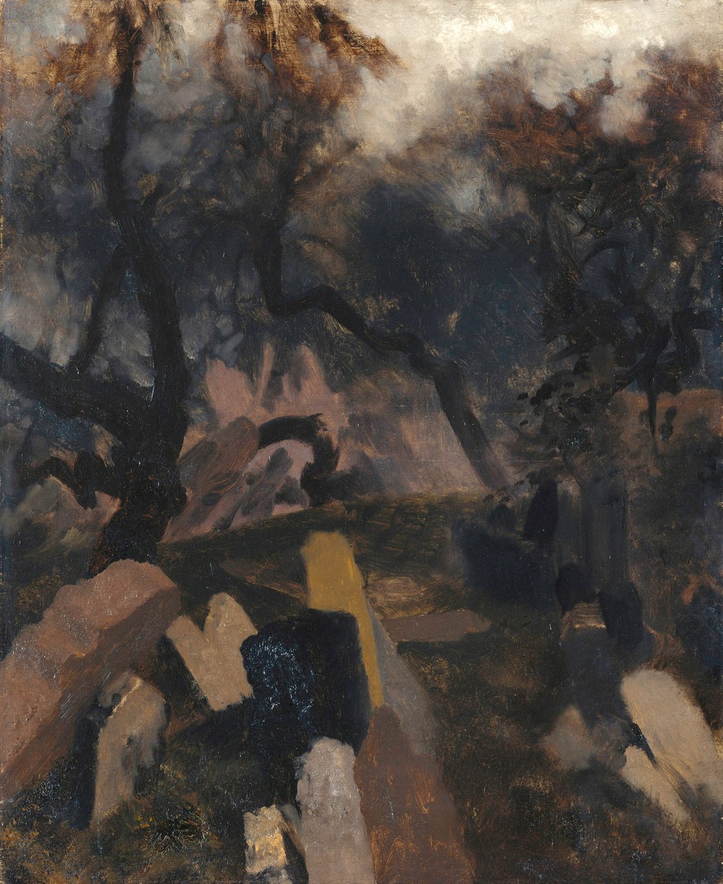 Judenfriedhof in Prag von Adolph Menzel