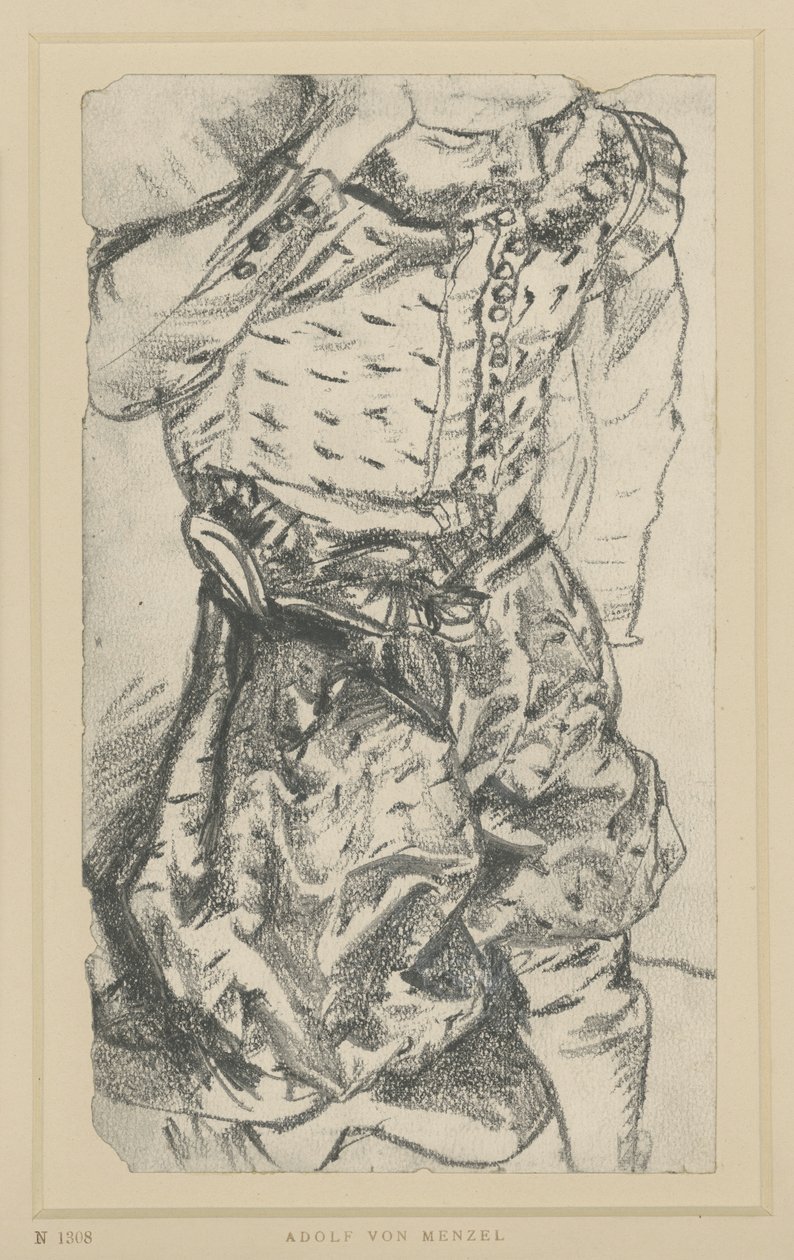 Modell im Prunkkleid des Kurfürsten Johann Georgs I. von Sachsen, Historisches Museum, Dresden von Adolph Menzel
