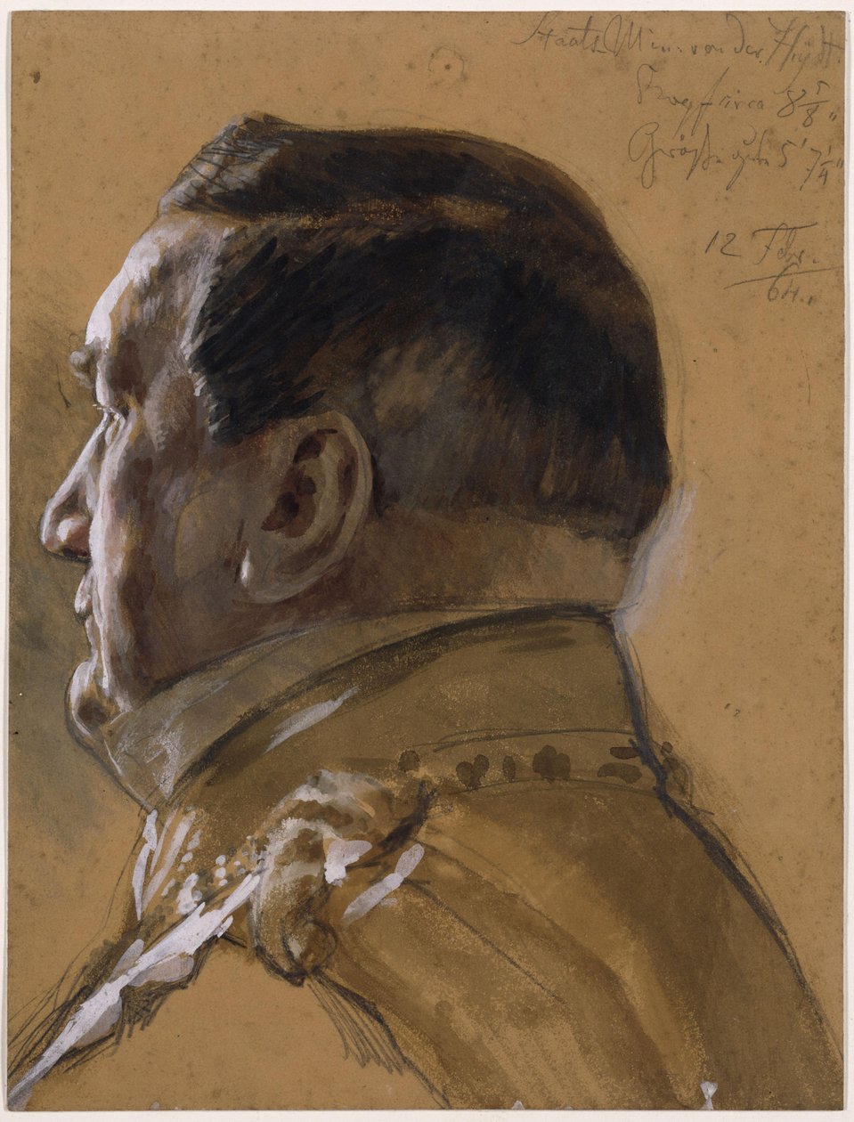 Staatsminister von der Heydt. Studie zum Gemälde „Krönung Wilhelms I. in Königsberg“ von Adolph Menzel