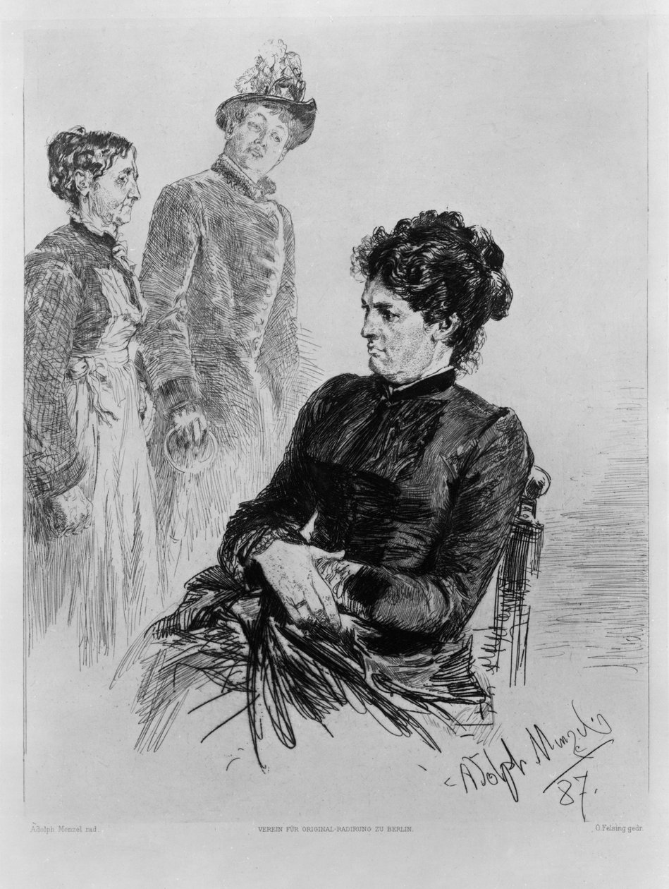 Stille Teilnahme. Für den Verein für Original-Radirung zu Berlin. Heft 2 von Adolph Menzel