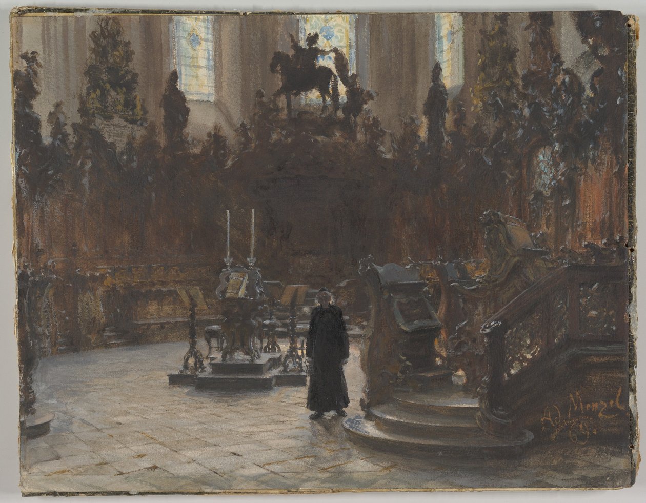 Die Chorgestühle im Mainzer Dom von Adolph Menzel