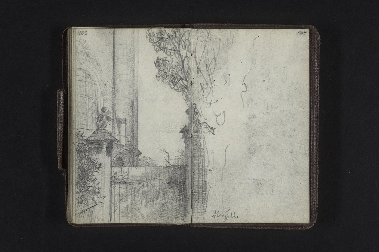 Tor neben der Klosterkirche Neuzelle von Adolph Menzel