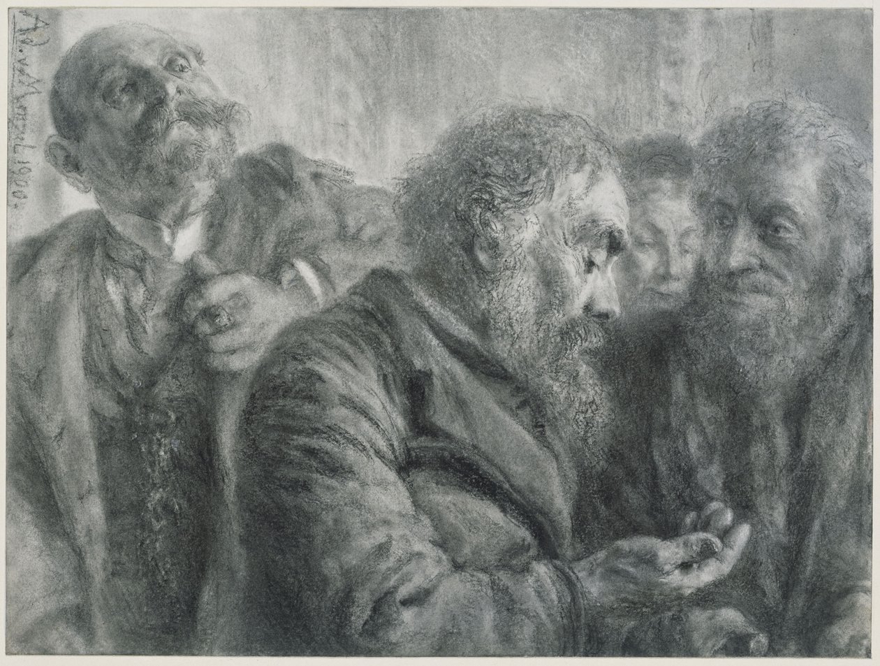 Vier Alte von Adolph Menzel