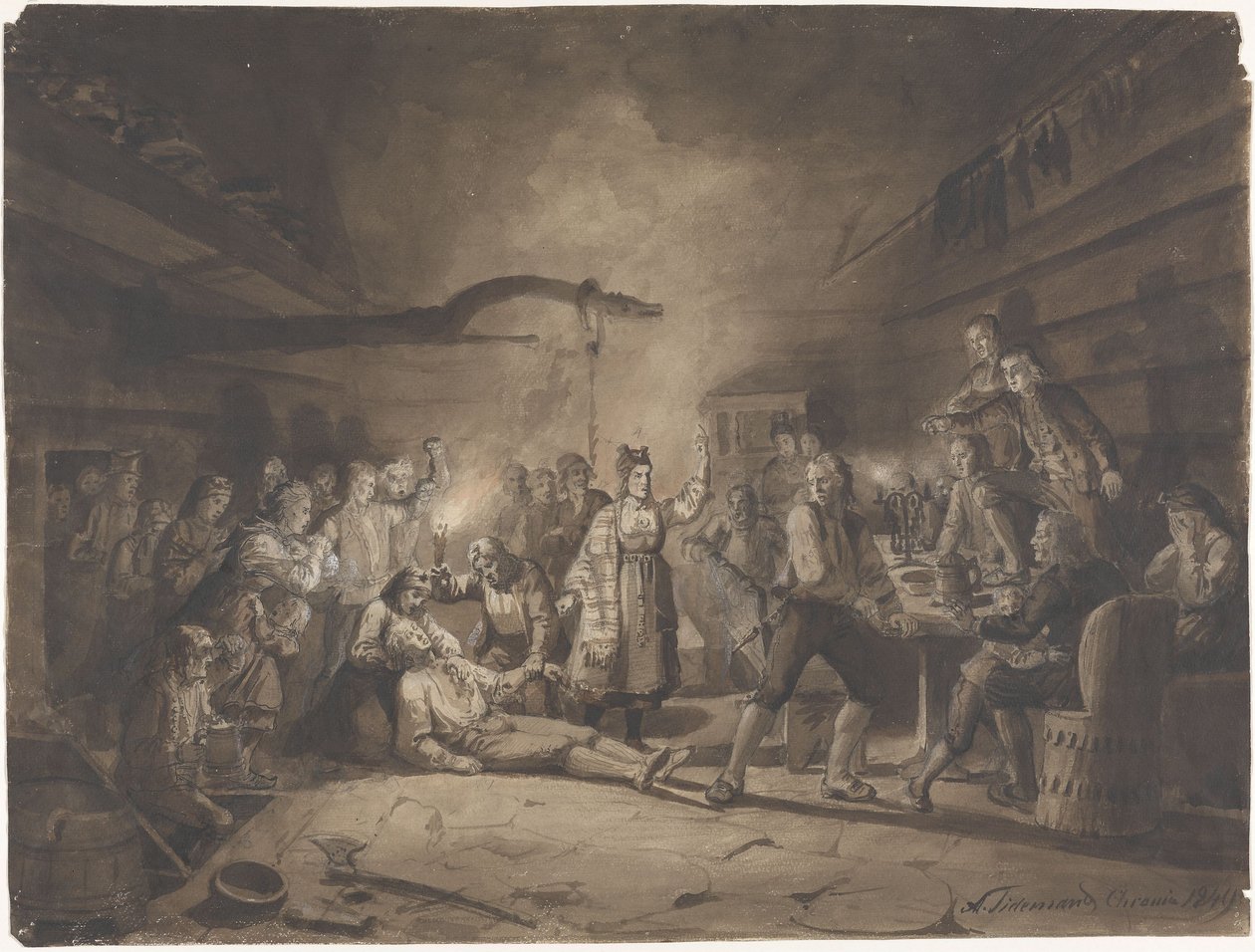 Nach dem Duell von Adolph Tidemand