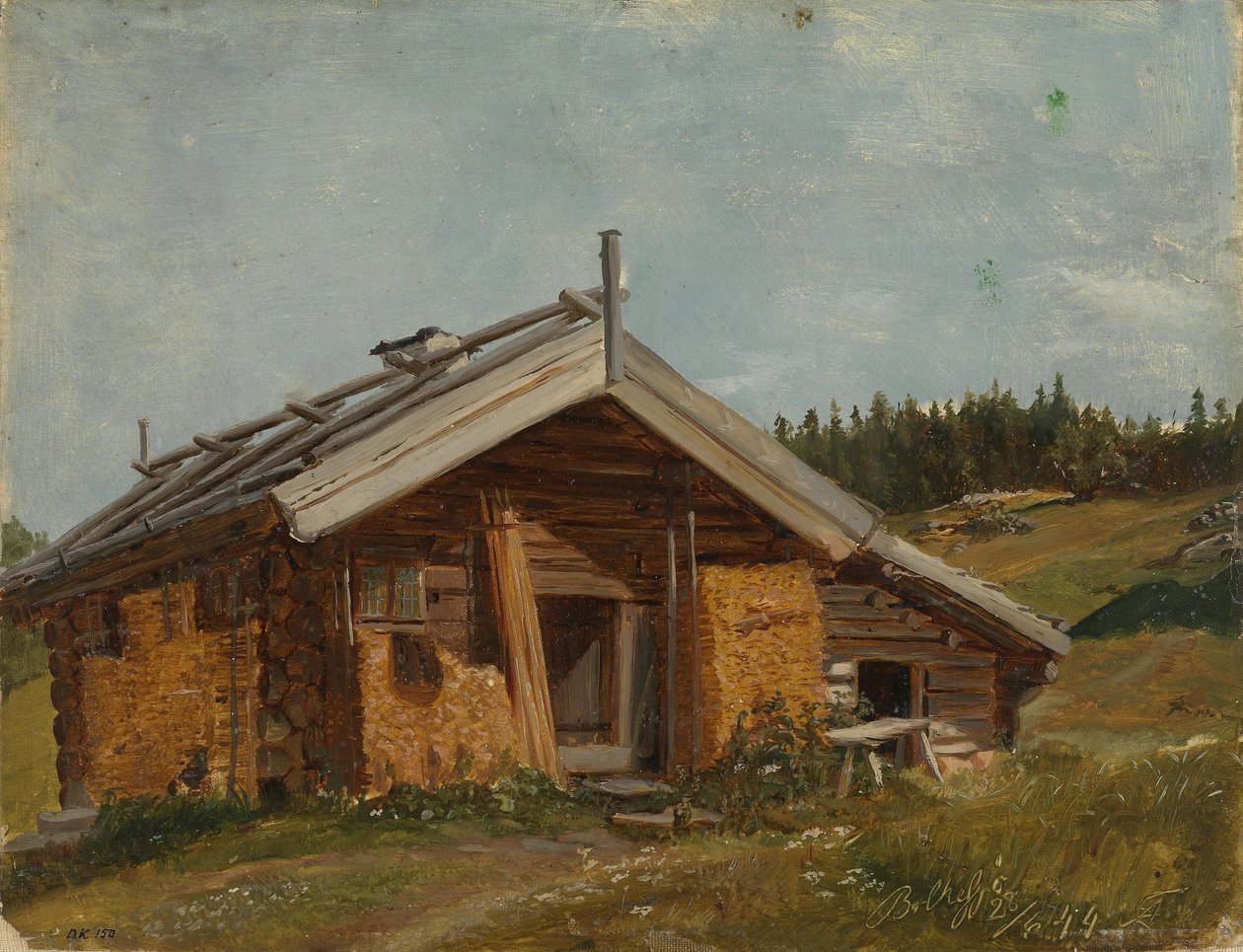 Bauernhaus in Bolkesjø von Adolph Tidemand