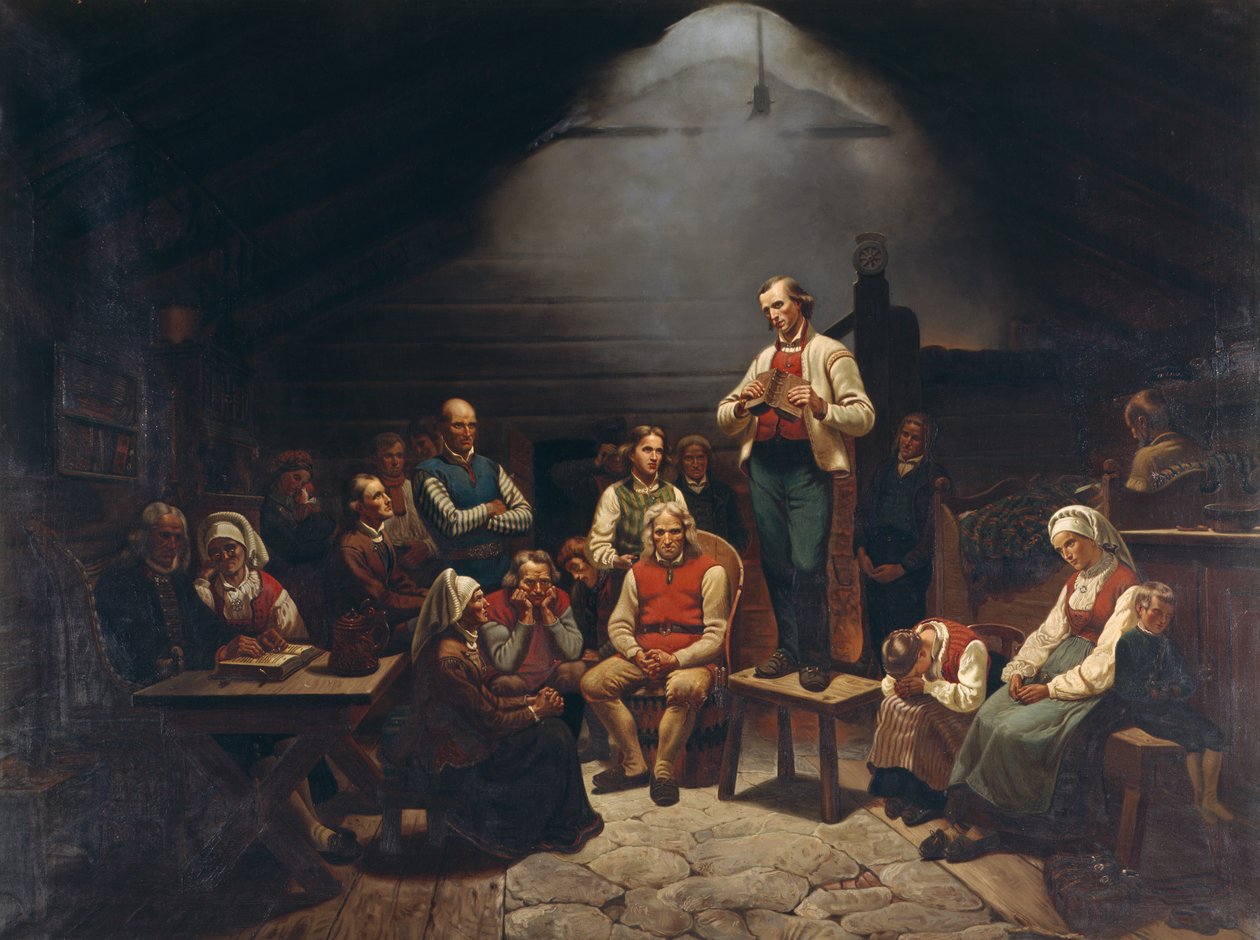 Haugianere von Adolph Tidemand