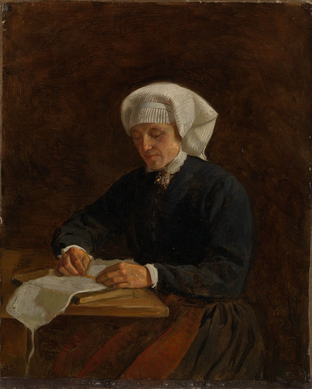 Bäuerin aus Vikøy von Adolph Tidemand