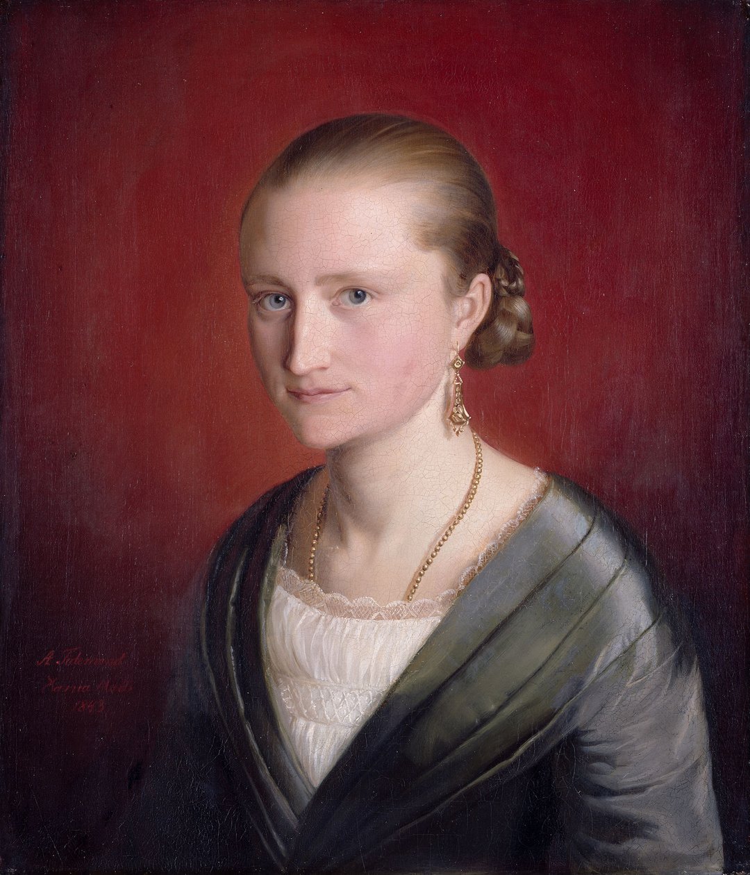 Porträt von Claudine Jaeger von Adolph Tidemand